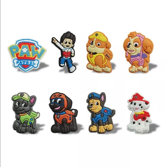 paw patrol croc charms
